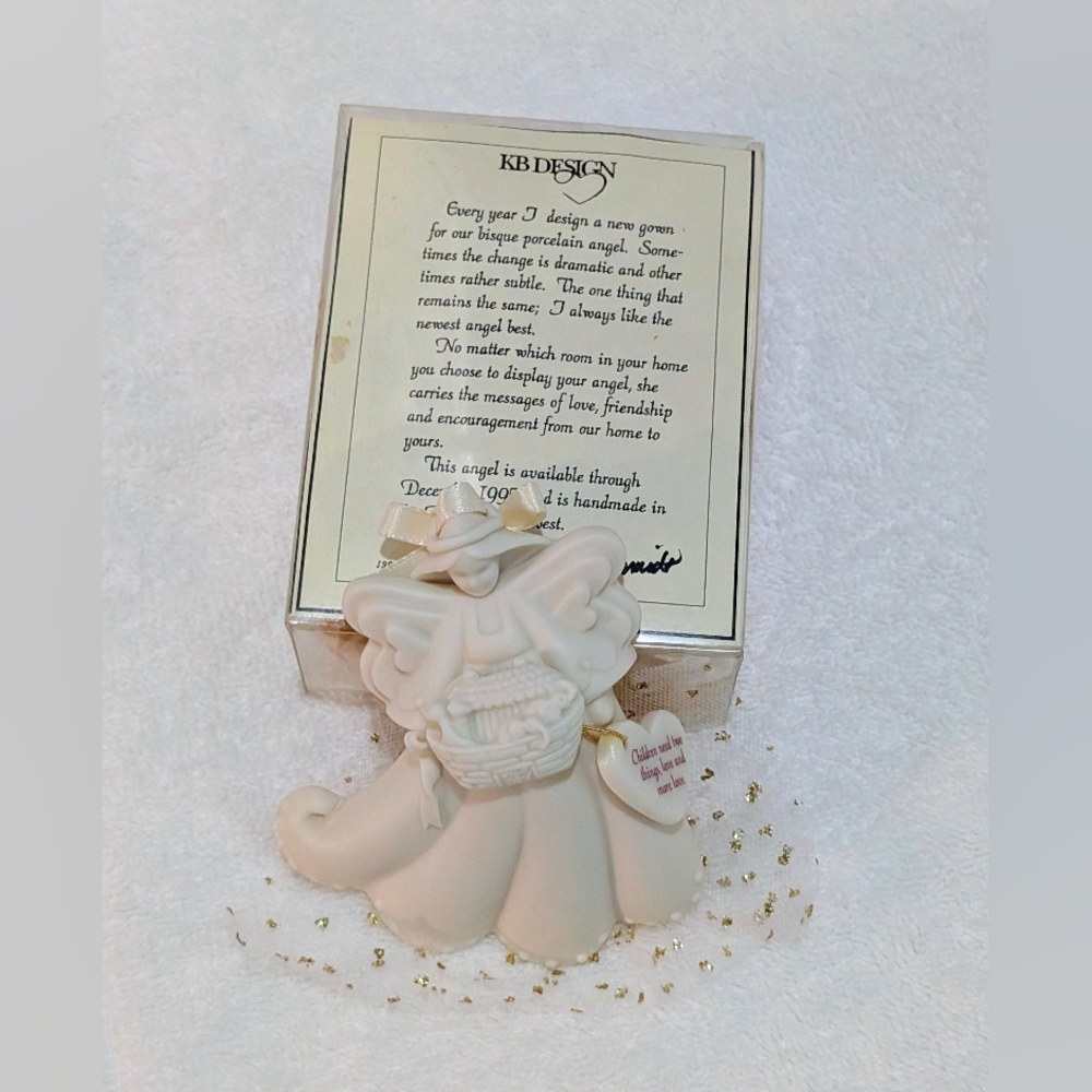 KB Design Porcelain Angel Ornament